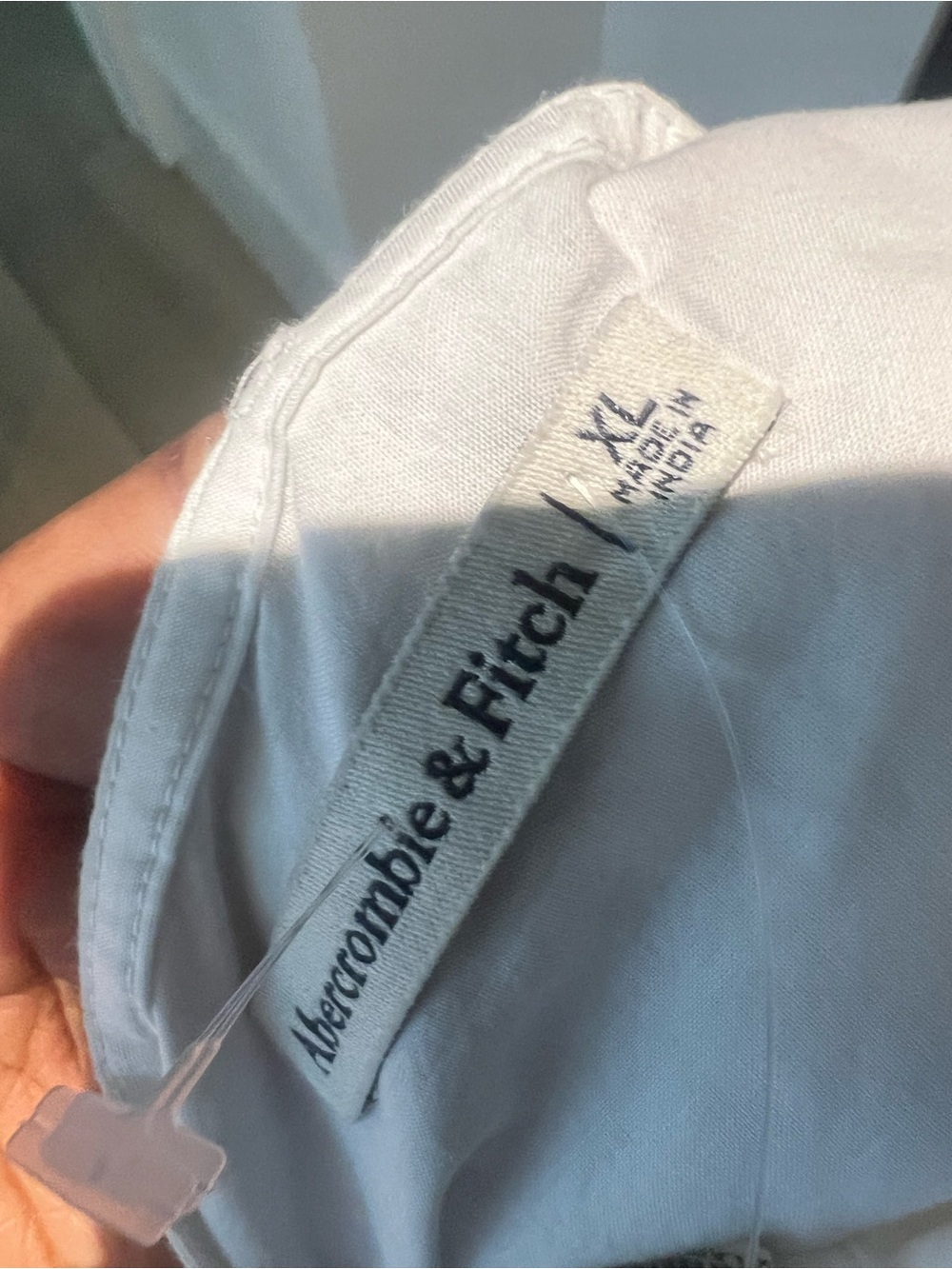 Abercrombie & Fitch Babydoll Poplin White Mini Dress XL - Picture 9 of 11